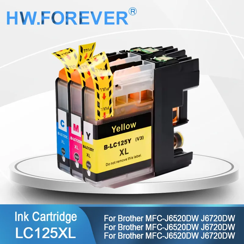 LC125 LC129 LC125XL LC129XL Ink Cartridge Compatible for Brother MFC-J6520DW J6720DW J6920DW Printers Ink Cartridge