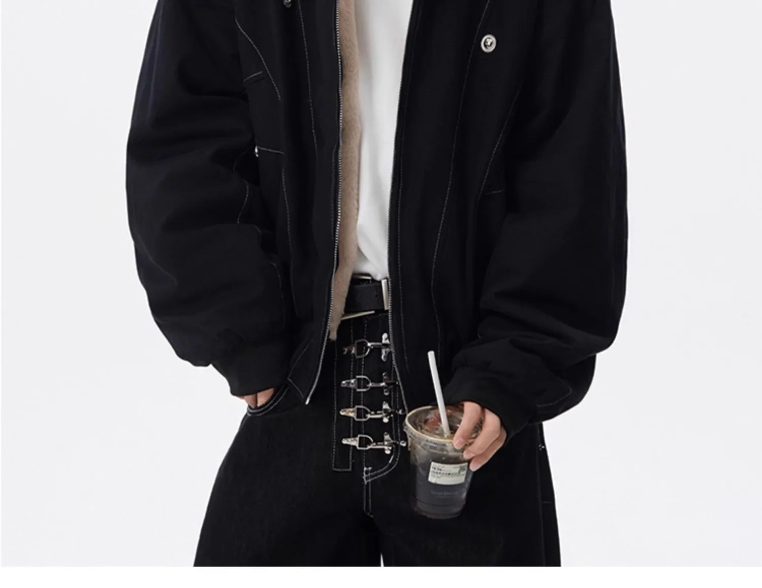 

Men's Winter Thickened and Warm Flannel Hooded Jacket for Workwear