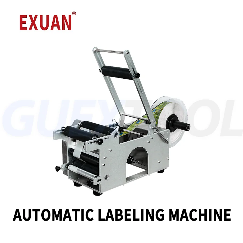 Semi-Automatic Electric Self-Adhesive Beverage Labeling Machine Touch Screen for Small Glass Plastic