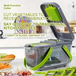 22-in-1 Multifunctional Vegetable Chopper, Cutter Vegetable Dicer Slicer Cutter Mandoline Onion Chopper For Onion Potato
