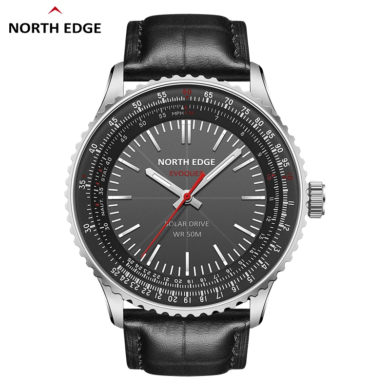 

NEW Military Stopwatch NORTH EDGE Sport Men's Smart Digital Watches Waterproof Classic Aviation Solar Power World Time EVOQUE 3