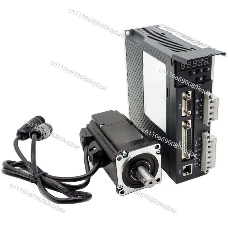 80‑Flange 485‑Com AC Servo Motor Set Non‑Brake Horizontal 400W‑1KW Industrial Drive Hardware Assembly Parts