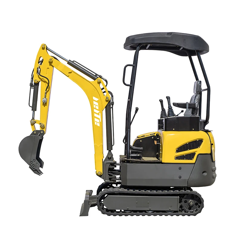 Mini escavatore idraulico multifunzione 1.7 T 1700kg Mini escavatore cingolato più piccolo Bagger per scavatrice da 1.7 tonnellate in vendita