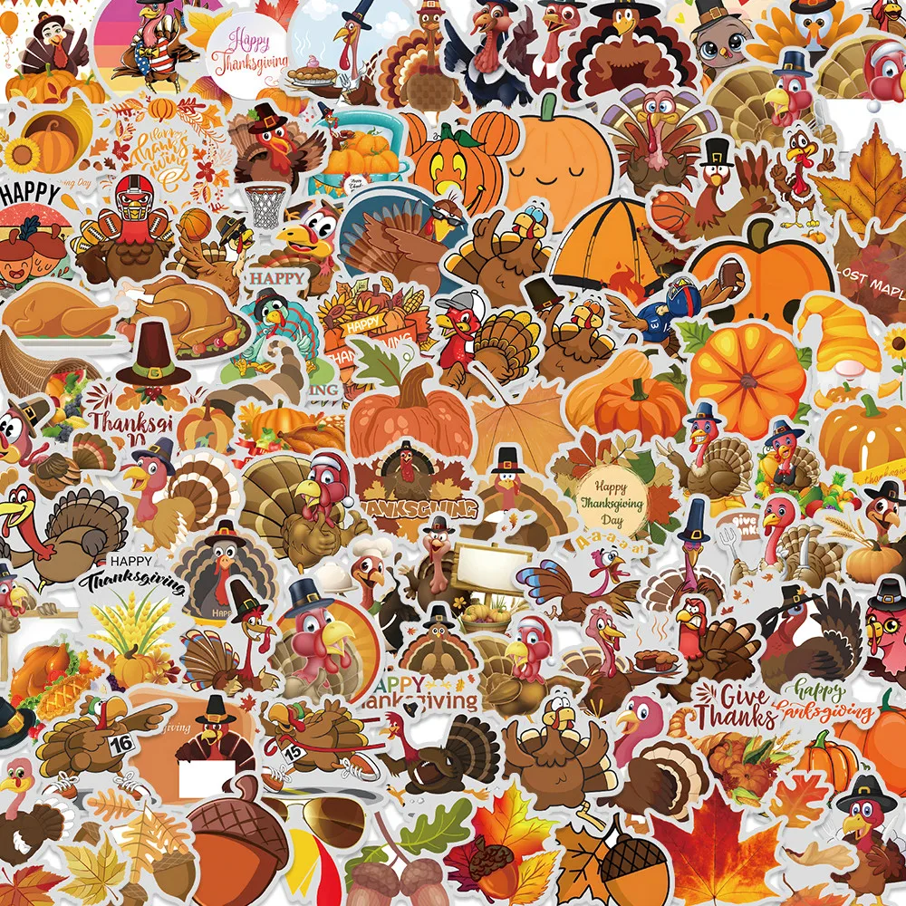 

207 шт. наклейки на День Благодарения-праздничные наклейки для декора своими руками на блокнотах, ноутбуках, чехлах для телефонов, журналов и подарочной упаковке