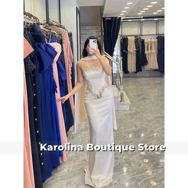 Vintage Sweetheart Evening Dresses for Women Mermaid Rhinestones Corset Saudi Arabric Vestidos De Fiesta Customized