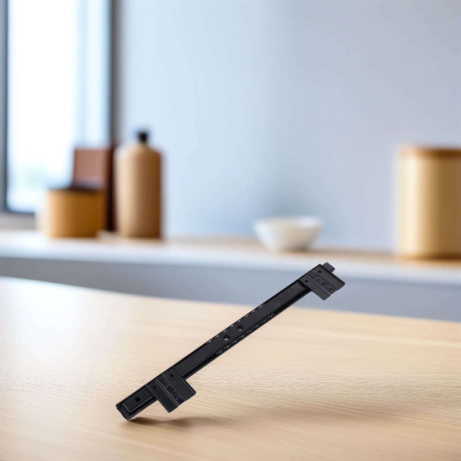 

1Pair Keyboard Tray Slide Rail Track Bearing Desk Drawer Rail Smooth Ball Bearing Keyboard Drawer Track