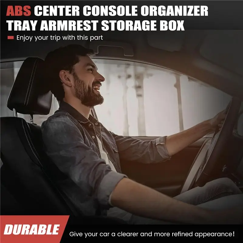 A85E-para Tesla Model Y Juniper 2025 ABS consola central organizador bandeja reposabrazos caja de almacenamiento accesorios de coche para consola central ABS