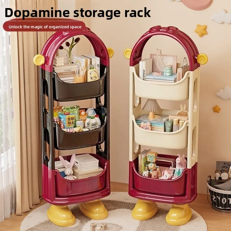 Storage rack Living room floor-to-ceiling multi-layer snack rack Home bedroom bedside table
