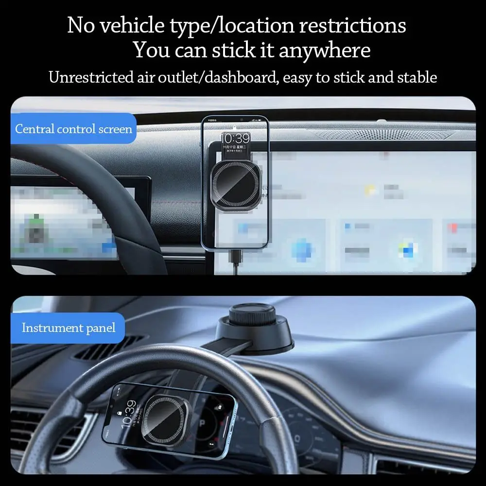 Neue Vakuum Magnetische Telefon Halter Saugnapf Rotation Auto Navigation Halterung Einstellbare Telefon Ständer