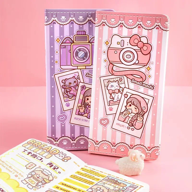 Small Mochi Weeks Hand Ledger Square Hand Ledger Grid New Cute Notebook Girl Heart  Cute  Stationery