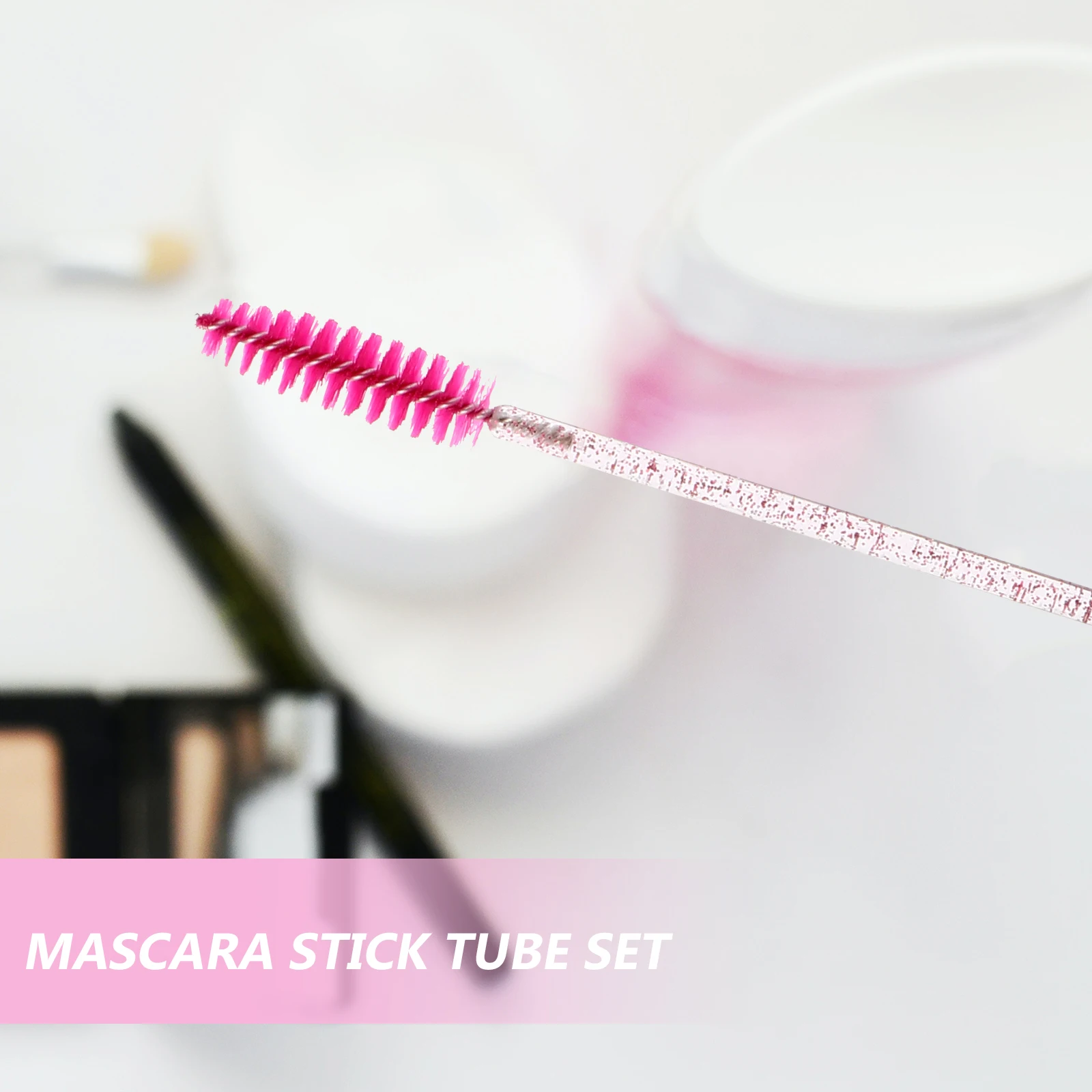 

10pcs Mascara Stick Tube Set Refillable Eyelash Extension Cream Container Plastic Empty Long Lasting Travel Size