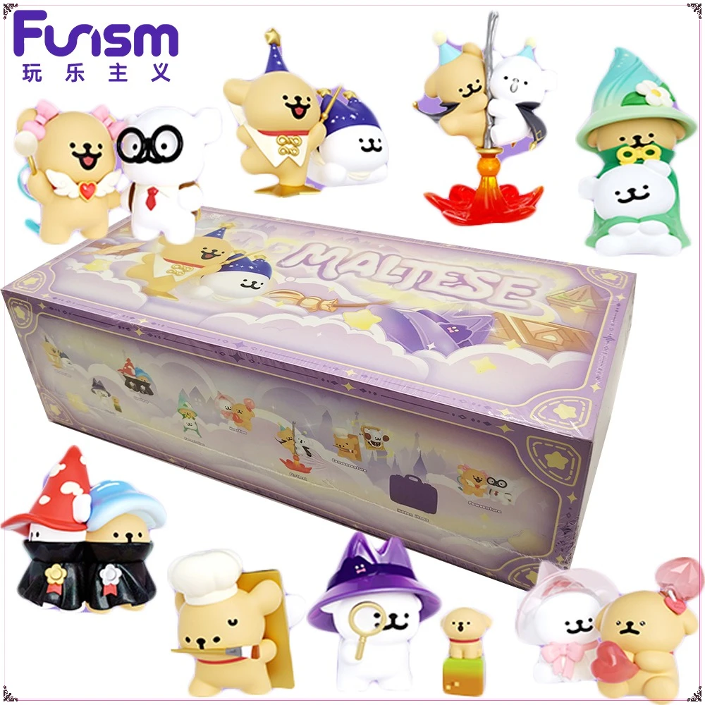 

New Original Funism Maltese Blind Box Magic Adventure Team Series Anime Figurines Cute Ornament Birthday Gifts Toys Hot Sales