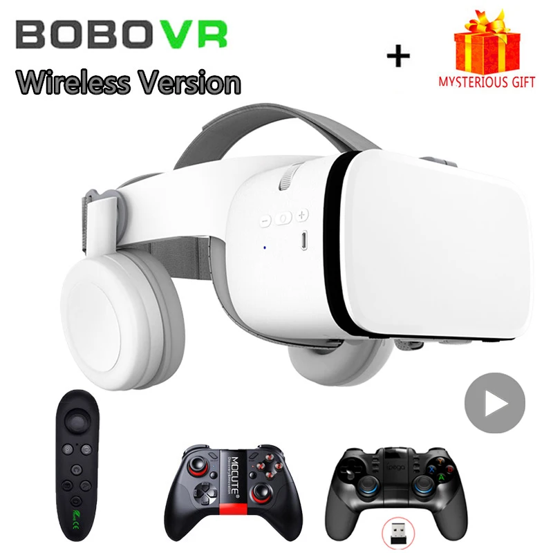 

Bobo VR Bobovr Z6 стерео веар вр виар шлем 3D видео очки виртуальной реальности для iPhone Android смартфонов смартфона 3 D VR умные игр смарт дополненной телефона комплект видеоочки с экраном контролерами дополненная