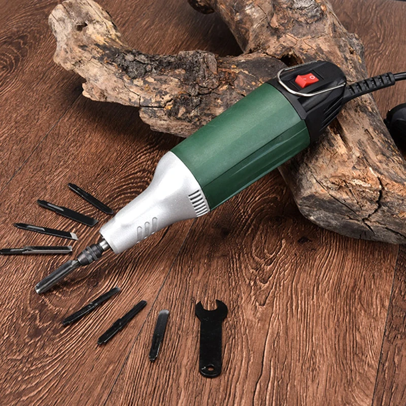 50W Woodworking Engraving Machine Set Woodworking Electric Carving Knife Chisel Knife Carving Chisel Wood Carving Tool With Box