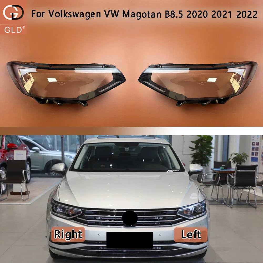 For Volkswagen VW Magotan B8.5 2020-2022 (Low Configuration) Car Front Headlight Cover Lampshade Lampcover Caps Headlamp Shell
