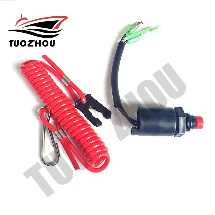 Emergency Switch Assy With Lanyard 36180-ZV5-013  For Honda Outboard Motor Control Box F40-F150 Boat Accessories