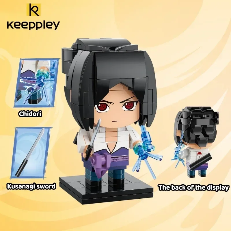 Anime Keeppley Naruto Sasuke Naruto Assembling Building Blocks Anime Peripheral Model Ornaments Birthday Gifts Children\'s Toys