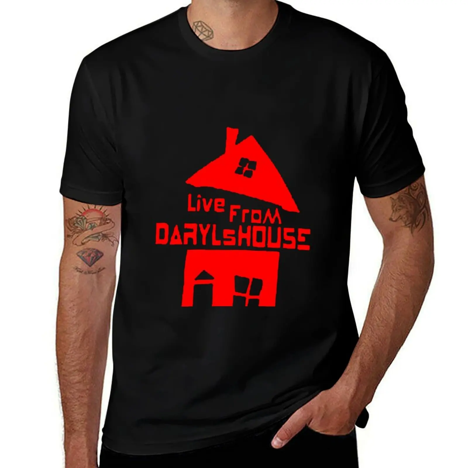 

live from daryls house T-Shirt t shirt man casual t shirts cotton 100% anime t shirts oversize T-shirt