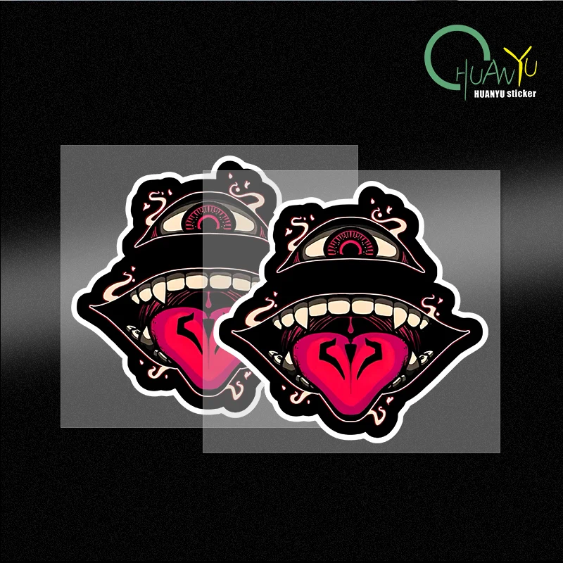 Personalized creative Sukuna cool design car sticker, personal symbol anime car and motorcycle decoration sticker