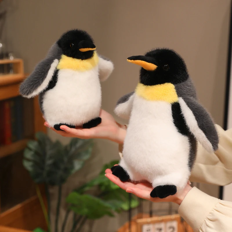 Image of Niedliche Pinguin-Plüschtiere, Weiche Stofftiere, Realistische Pinguin-Figuren, Weihnachtsgeschenke für Kinder, Jungen und Mädchen, Kuscheltiere