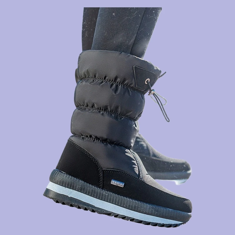 

Non slip Waterproof Platform Snow Boot Casual Female White shoes Winter thick women's snow boots Warm Plush Mid-calf