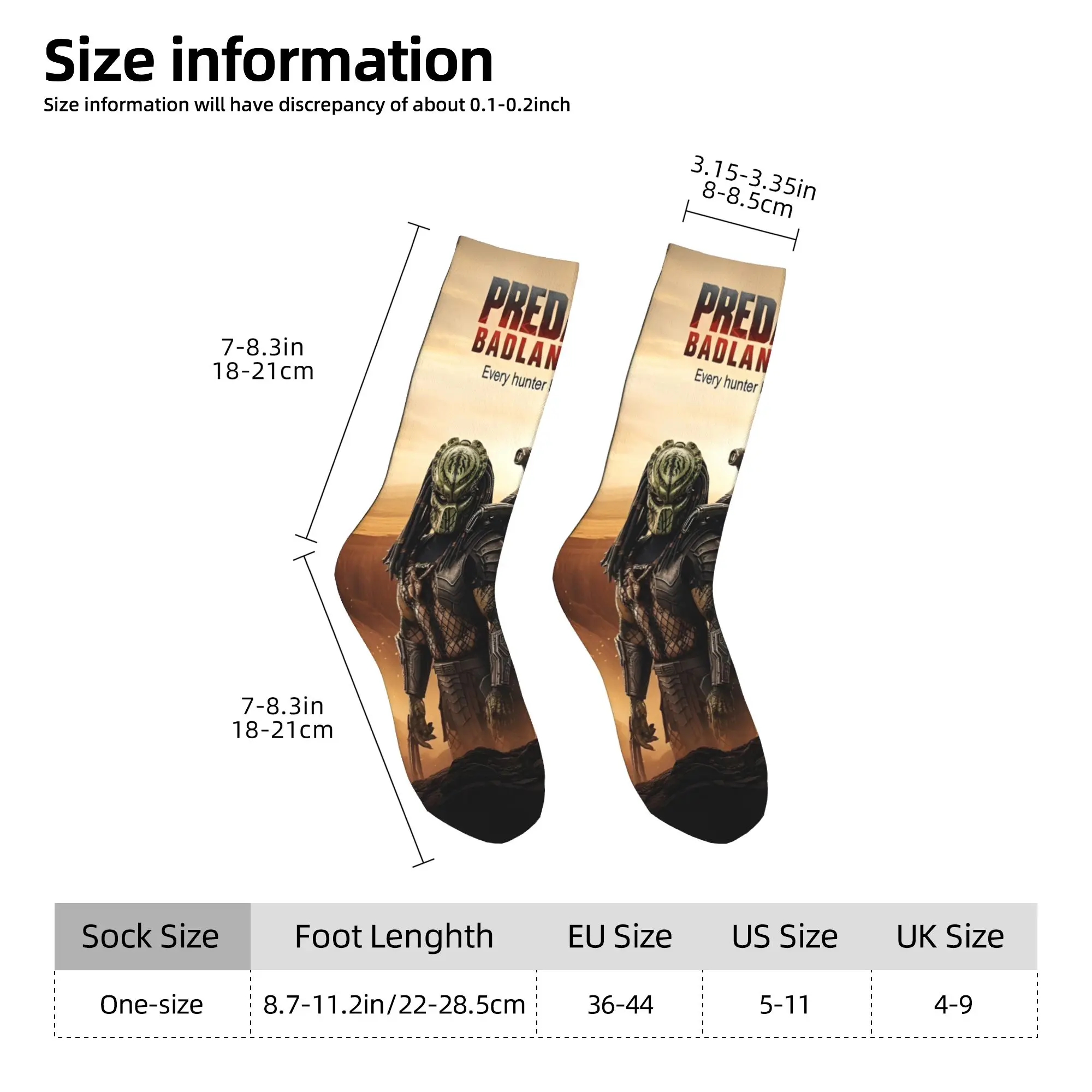 Predator: جوارب Badlands للنساء والرجال، جوارب مريحة في منتصف الفصول غير قابلة للانزلاق #5