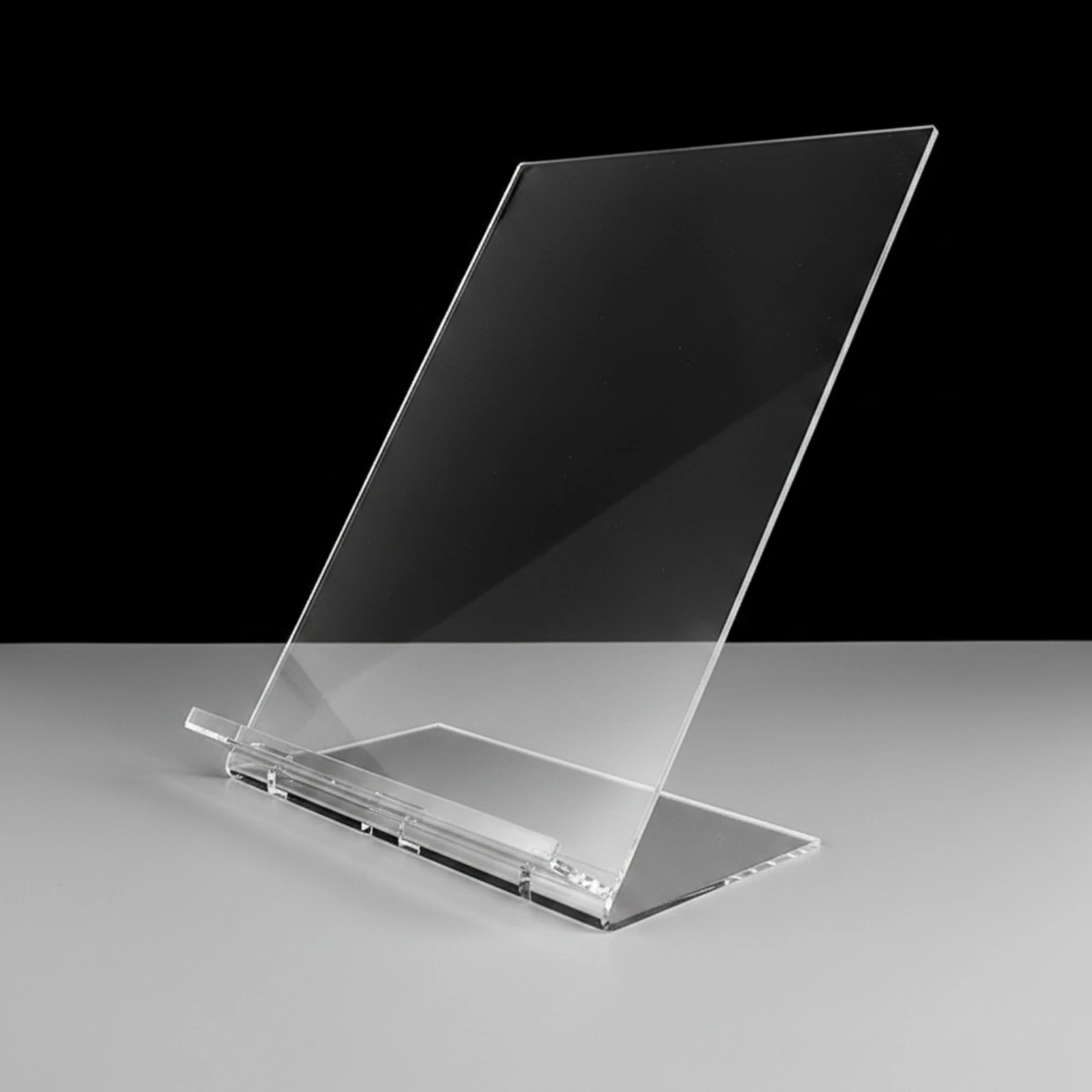 Acrylic Display Rack with Structured Support Design Stable Transparent Acrylic Display Rack Shelf Space-Saving Easy to Clean