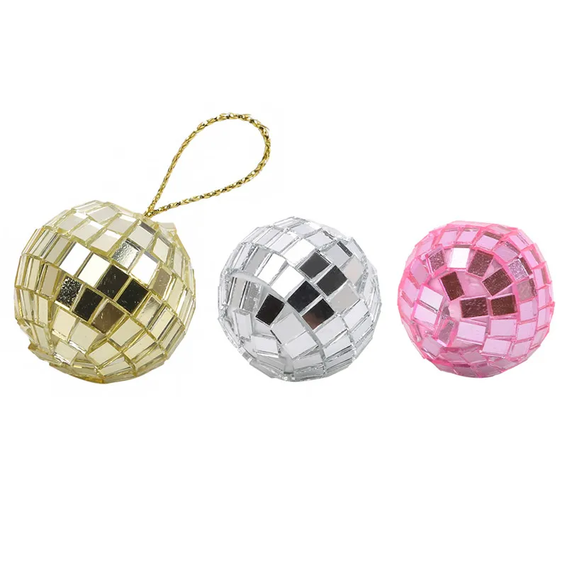 Bola de espejo giratoria de cristal reflectante para discoteca, bola de cristal reflectante de 3CM y 5CM para DJ, luz para fiesta de navidad