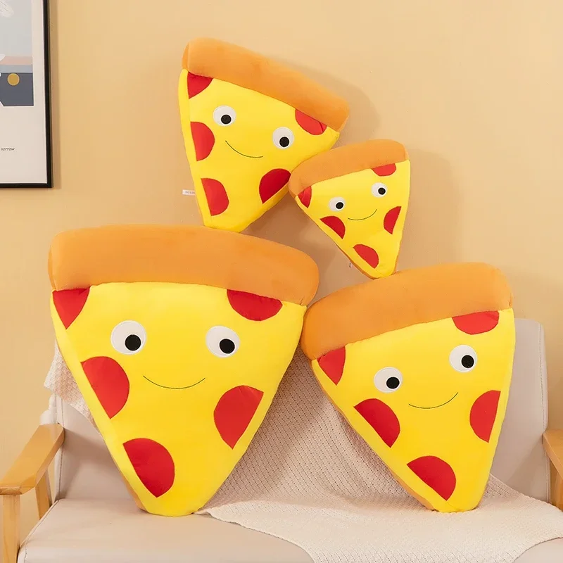 French Fries Hamburger Plush Toy Cute Pizza Foodie Snack Toys Kawaii Christmas Funny Gift Pillow Kids Stuffed Toys Room Decor