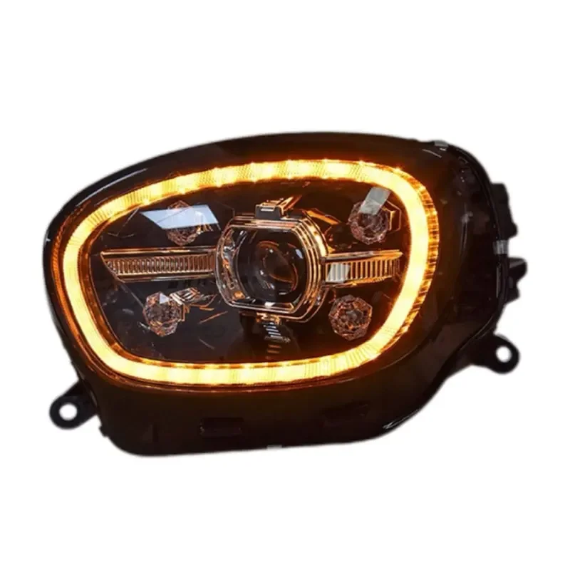 2 PCS Car Lamps For Benz SMART W453 2015-2019 Front Light DRL Head Lamp Turn Signal Upgrade LED Headlight Lens Auto Accessories