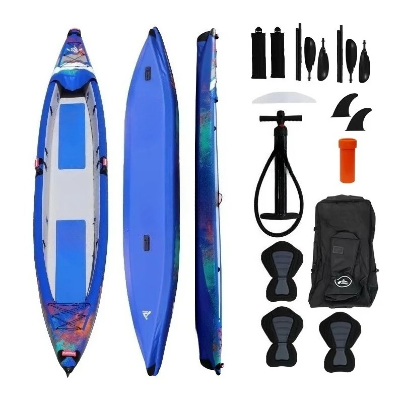 

Drop Stitch Inflatable Kayak 3-Multi-Person Sea Canoe & Kayak For Waterplaying Sport Drop Stitch Inflatable Kayak