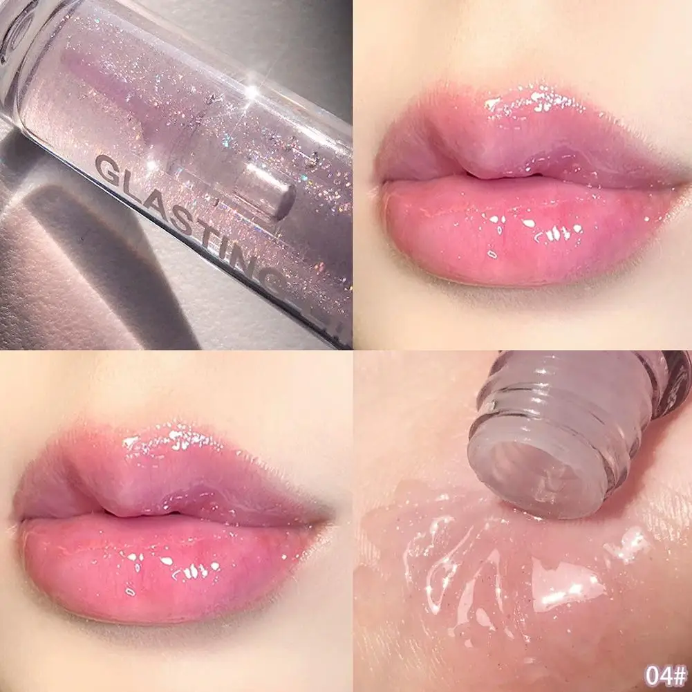 3.2g Lucidalabbra perlescente Lucentezza a specchio Idratante Rimpolpante Colore delle labbra Essenza idratante non appiccicosa impermeabile a lunga durata