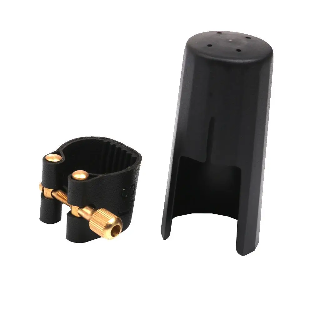 

Мундштук для саксофона и комплект лигатуры Регулируемый пластиковый аксессуар для альт-саксофона для саксофона и ремонта