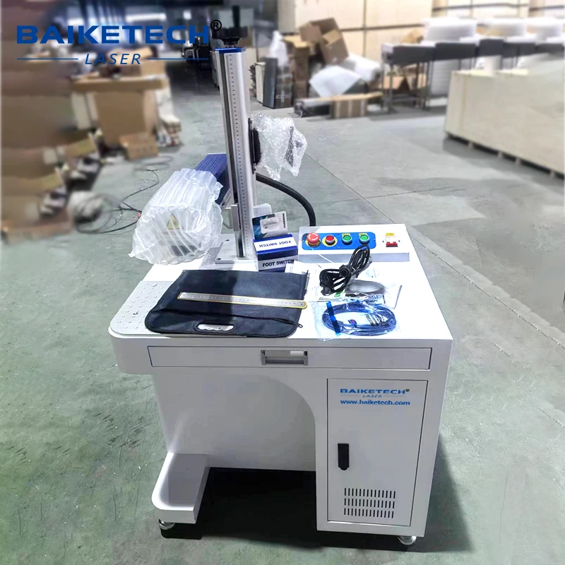Factory Supply Compact Fiber Laser Engraving Machine Small Workshop Tool Auto Parts Custom Pattern Marking Equipment
