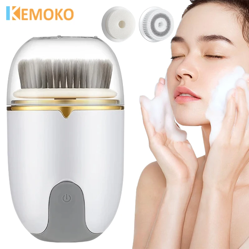 3 IN 1 Detergente viso elettrico Spazzola per la pulizia del viso Macchina per il lavaggio Spa Massaggiatore Pulizia dei punti neri Ricarica della pelle Baauty Care