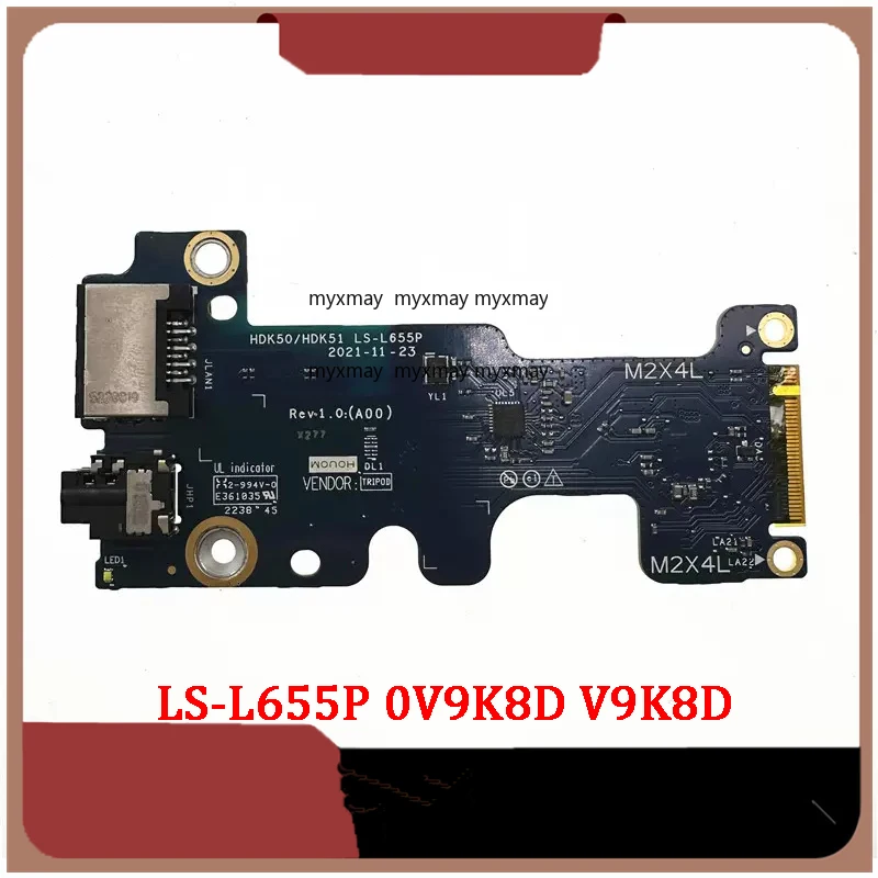 

NEW Genuine LAPTOP Replace Audio RJ45 Board For Dell G15 5520 5521 G16 7620 HDK50 HDK51 LS-L655P 0V9K8D V9K8D