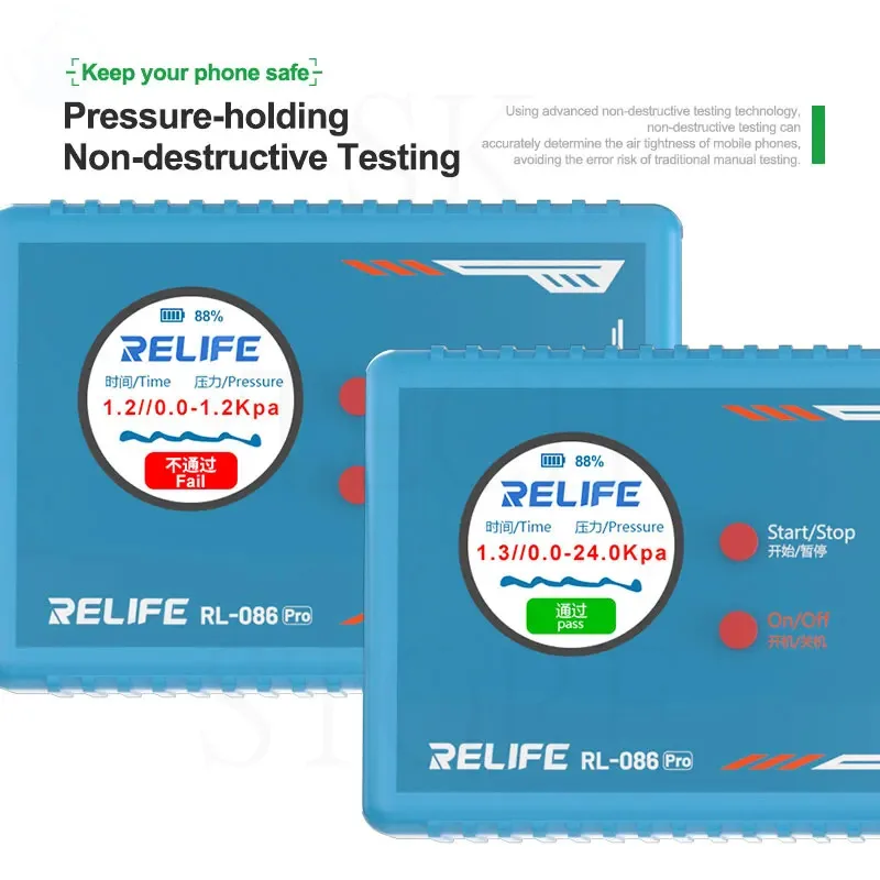 RELIFE-Smartphone Air Tightness Detector, Ferramenta de Detecção Precisa, Adequado para Reparo Do Telefone Móvel, RL-086Pro