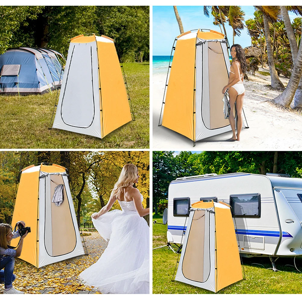 Portable Outdoor Camping Tent Shower Tent Simple Bath Cover Changing Fitting Room Tent Mobile Toilet Fishing Photography Tent