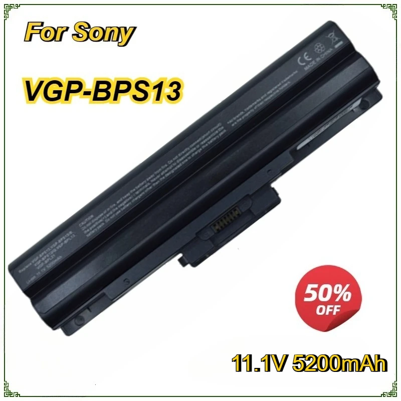 Laptop Battery VGP-BPS13 for Sony VGP-BPS13/S BPS13AS VGP-BPS13/B BPS13/Q  BPL13 VGN-CS28 BPS13 VGN-CS Silver VGP-BPS21 BPS13A/B
