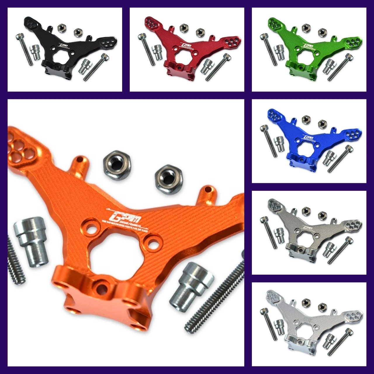 GPM Alloy Rear Damper Mount For LOSI 1/18 Mini-T 2.0 Stadium Truck LOS01015
