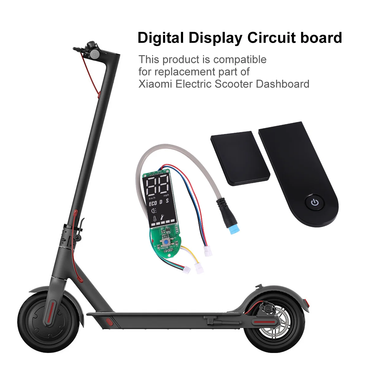 

Dashboard Circuit Board Panel Instrument Replacement Part Compatible M365 Scooter Black