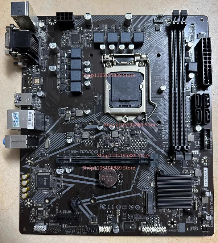 

Материнская плата Gigabyte H510M D2VX SI, H510, с интерфейсом M.2, поддержка процессоров 10-го и 11-го поколений LGA1200