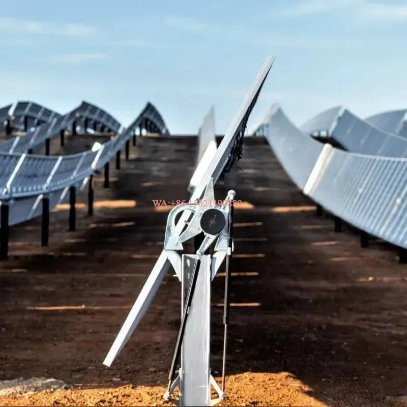 wmwmnu For Multifunctional Single Axis Solar PV Tracker System Portrait Horizontal Intelligent Solar Tracking Device