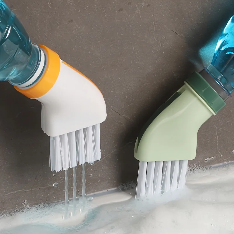 

1Pc dead corner gap brush, can be connected to mineral water bottles, household multi-scene & multi-functional cleaning brush,