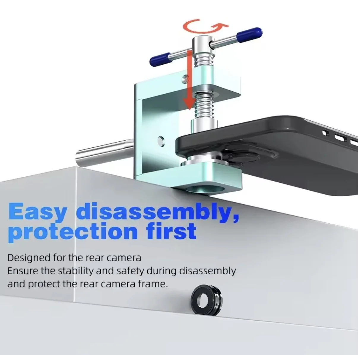 JTX CK9 Rear Camera Frame Remover No need for polishing No damage remove rear camera frame For iPhone camera frame removal Tools