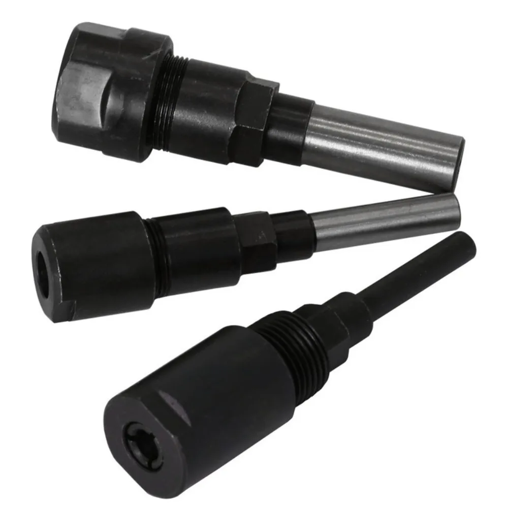 Router Bit Collet Chuck Adapter Woodworking Holder Router Collet Extension Engraving Machine Milling Cutter Tool Extension Rod