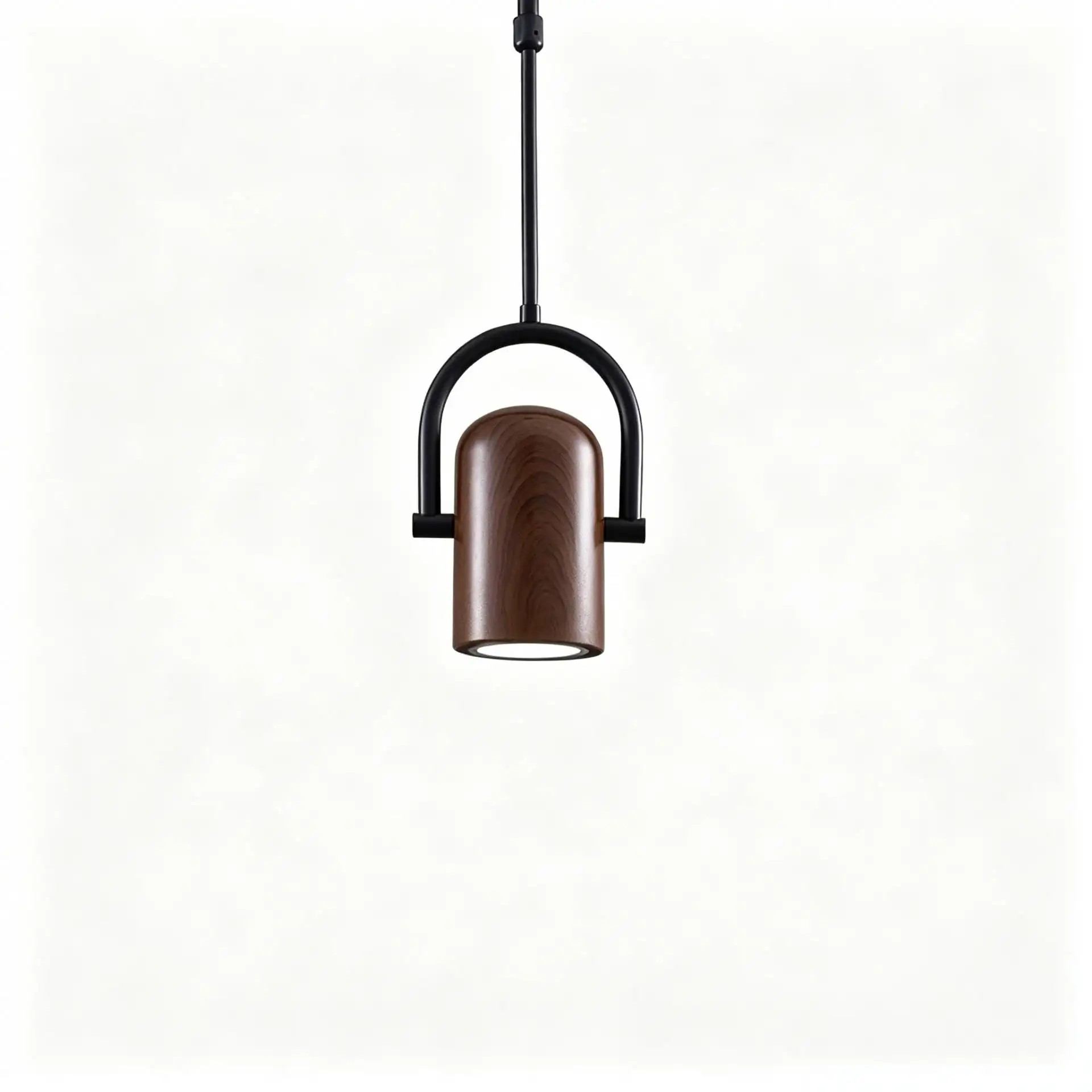 Postmodern Individuality Minimalist Eye-Caring Bedside Pendant Light, Retractable Small Hanging Lamp for Bedroom, Dining Room, B