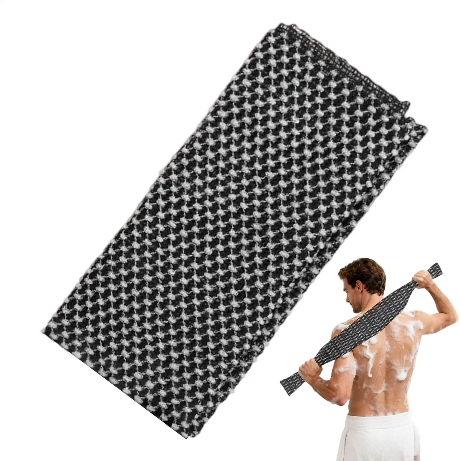 Body scrub towel Rubbing Washcloth Bath Scrubber Nylon Towel Brush for Back Exfoliating Body Scrub Body Wash Bath Supplies