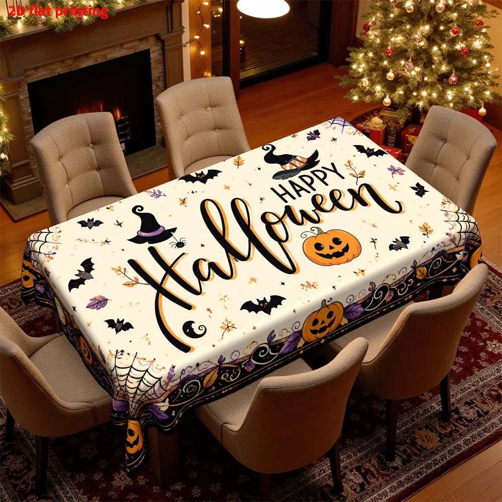 One piece, 2D flat printing, home holiday pattern tablecloth, adds a tablecloth to the dining table.zyc