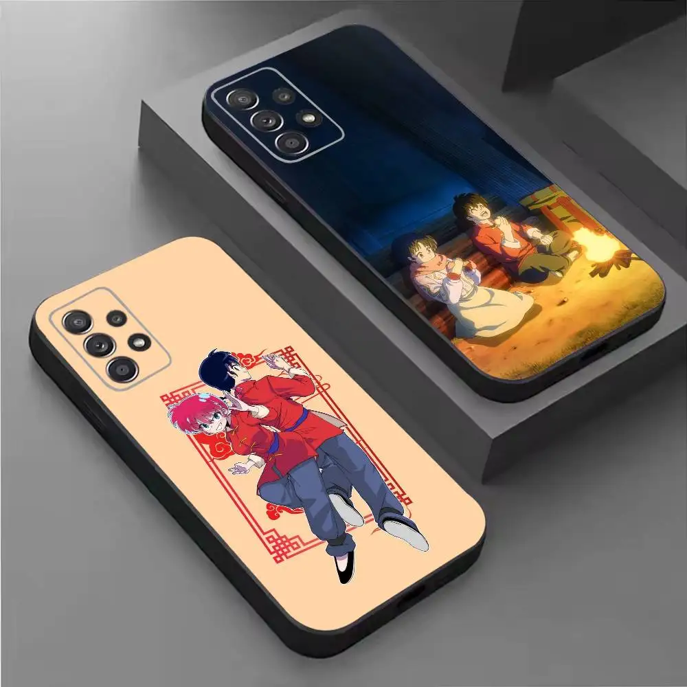 Comedy Anime R-Ranma Phone Case For Samsung S26,25,24,21,22,21,20,10,9,8,7,6,Ultra,Plus,Fe, Lite Black Cover